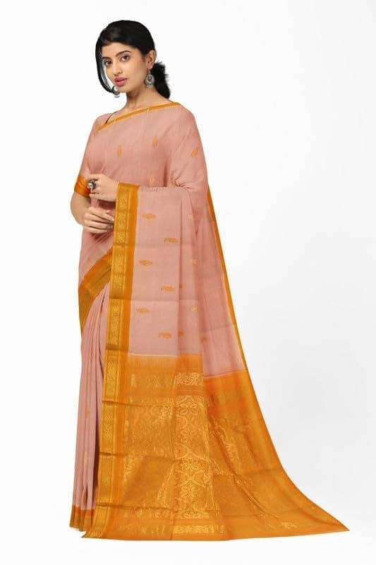 APCO Handloom - Women's Rahajmundry Pure Cotton Grey Handloom Saree (Angara Handloom Saree) 99 view 2