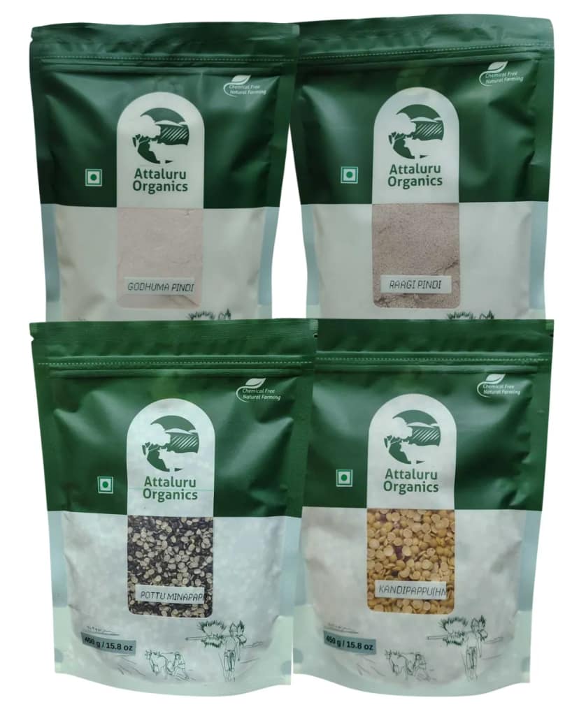 Attaluru Organics High Protein Dal & Flour Pack