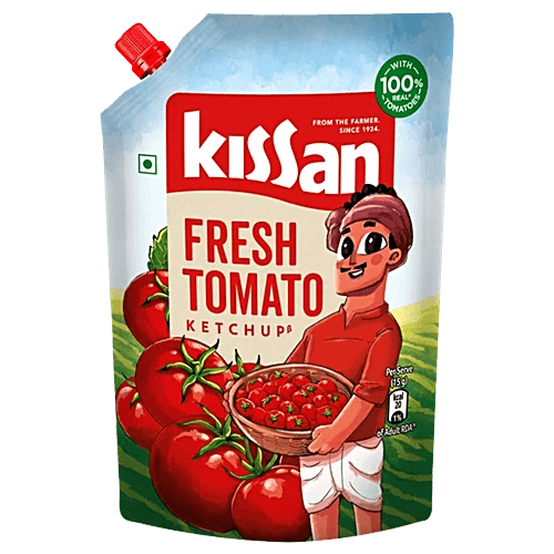 Kissan Fresh Tomato Ketchup - Tangy, 850 G Pouch