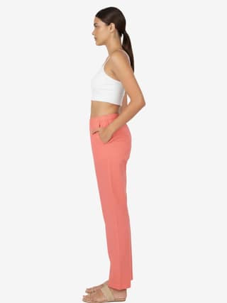 Women's Solid Cotton Trousers