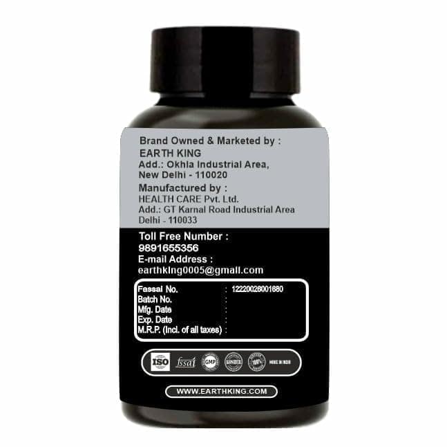 EARTH KING Ashwagandha Capsule for Men & Women - 500mg 60 Capsules view 2