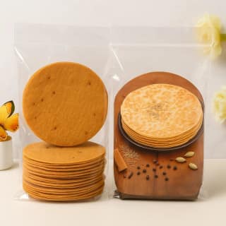 Raiyoli Khakhra Combo – Bajari Khakhra & Sada Khakhra | 250g Each (14 Pcs Each) | No Preservatives | Ready to Eat | Healthy Breakfast & Snack Pack