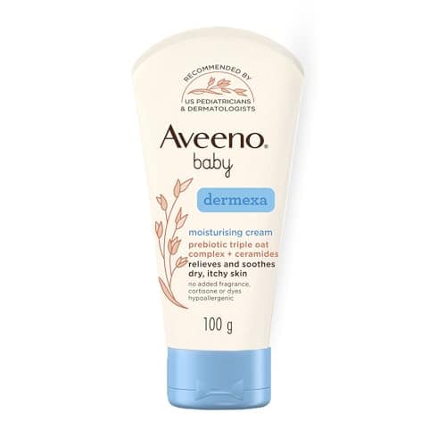 Aveeno Baby Dermexa Moisturising Cream 100G With Triple Oat Complex And Ceramides To Soothe And Relieve Dry, Itchy, Sensitive Skin|Us Pediatrician Recommended|No Added Fragrance, Cortisone Or Dyes view 2