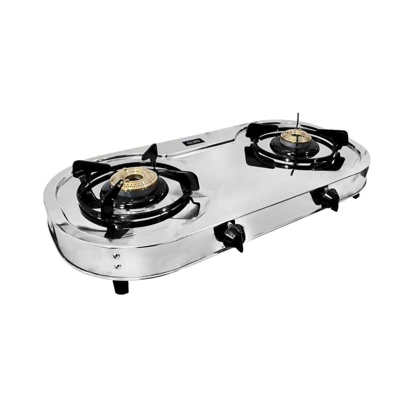 2 Burner Stainless Steel Gas Stove with Brass Burner (CT1026SS)