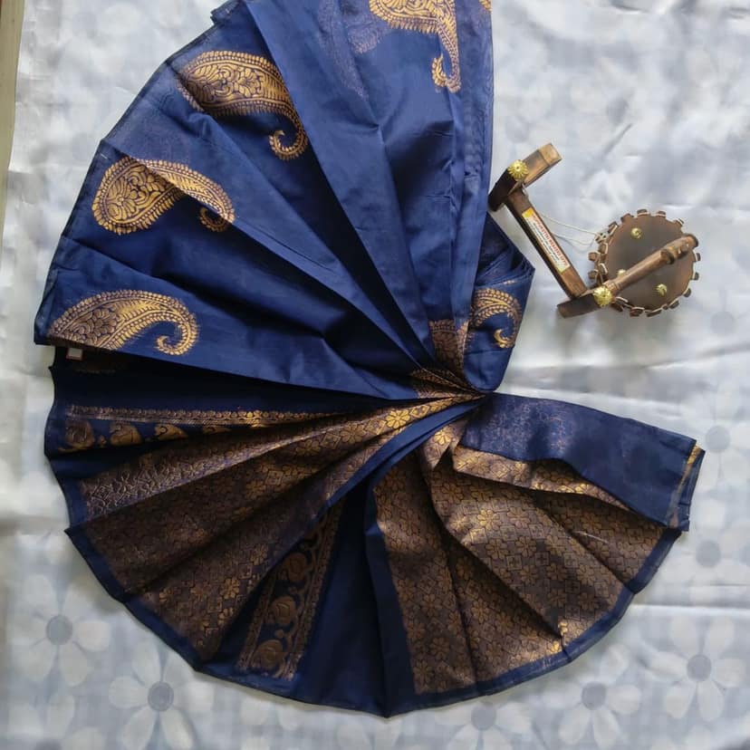 Pure Cotton Saree with Blouse Mango design