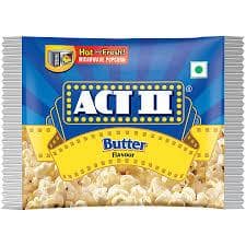 Act II Microwave Popcorn - Butter Flavour, Snacks, 99 G Pouch