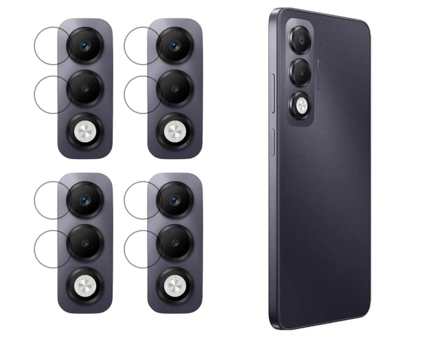 ISAAK Back Camera Lens Protector compatible for OPPO K13x 5G (Pack of 4)