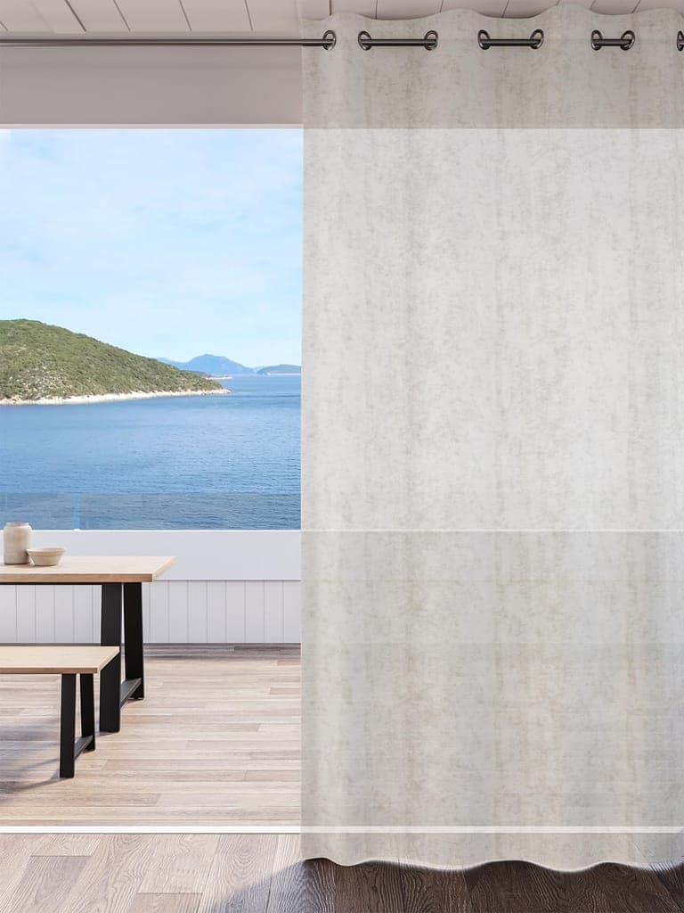 DDECOR - 100% PolyesterPlains And Textures PatternLarge Door 9 Ft|135 CM X 260 CM| - Beige