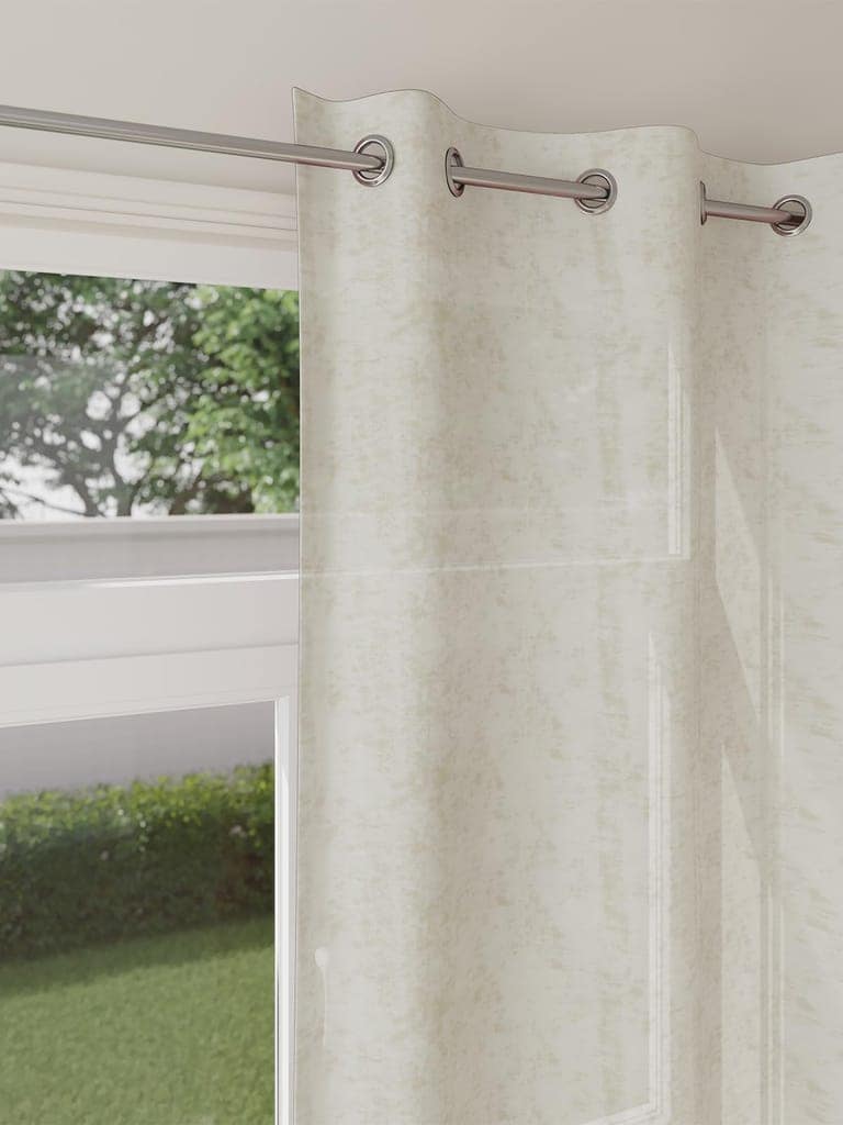 DDECOR - 100% PolyesterPlains And Textures PatternLarge Door 9 Ft|135 CM X 260 CM| - Beige view 2
