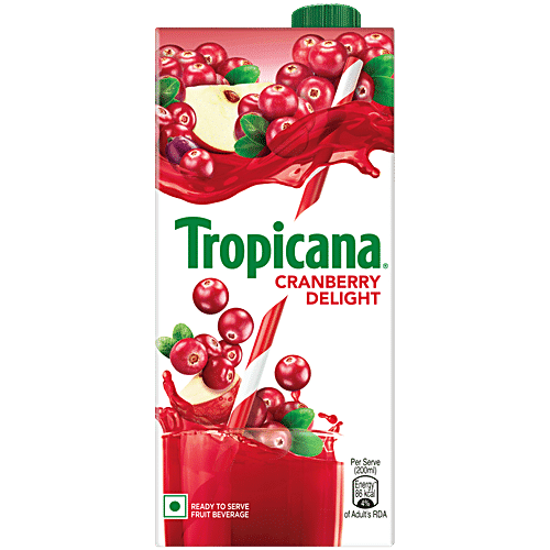 Tropicana Cranberry Twirl Tetra 1Ltr