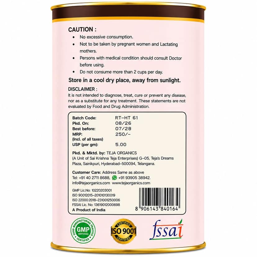 Rose Tea 50 gm | 100% Pure Rose Petals | Caffeine Free Herbal Tea | Skin Toner | Supports Skin Wellness | Digestion & Relaxation view 2
