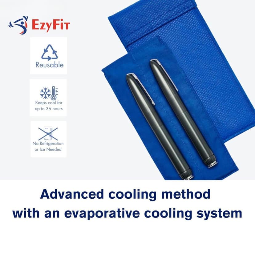 Ezyfit Insulin Cooling Pouch Travel Pouch for Diabetics | Travel Wallet for Diabetics view 2
