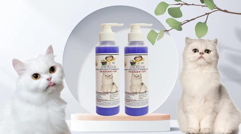 SWACCH Premium Shampoo for Persian CAT (200ML) (Pack of 2) Lavender