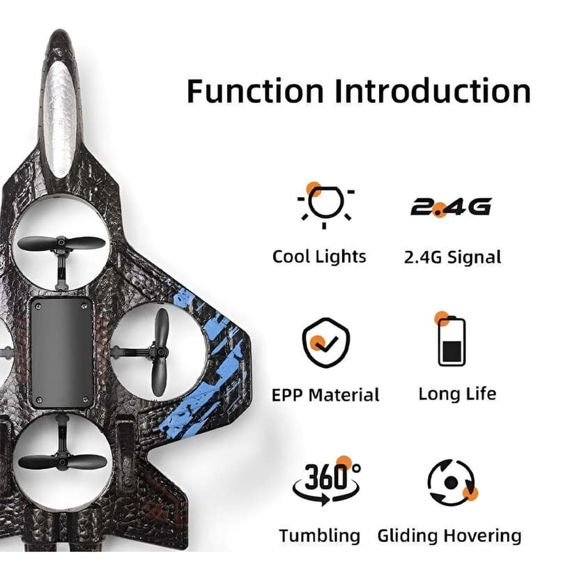 Remote Control Jet | RC Jet Fighter | Remote Control Fighter Jet | Electronic Toy | Flying Toy | Jet Toy view 2