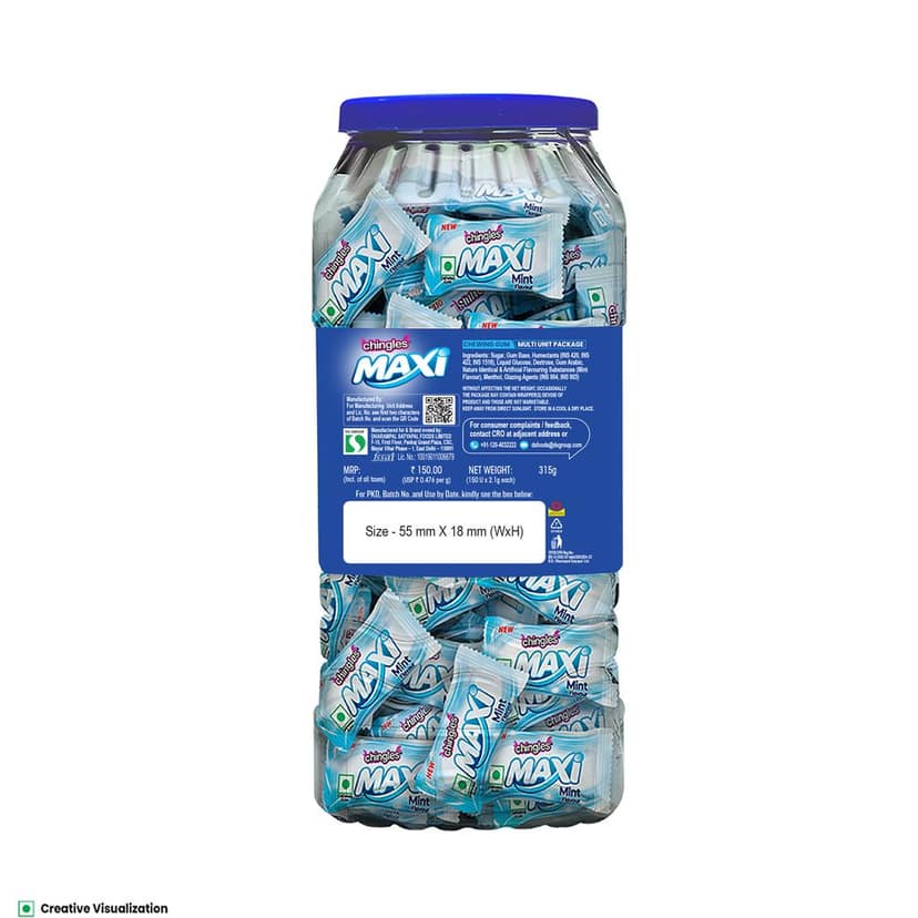 Chingles Maxi Mint || 150 Pieces || 315 Grams view 2