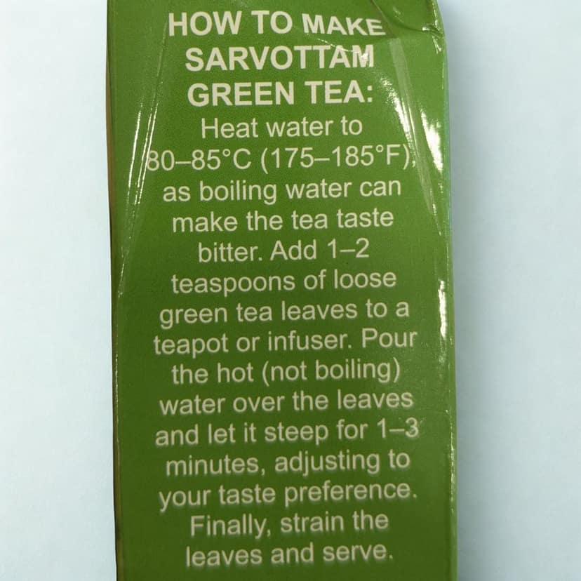 Sarvottam Green Tea | 100% Natural & Pure | Rich in Antioxidants | Supports Weight Loss, Detox & Overall Wellness view 2