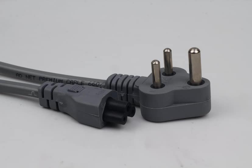 3PIN POWER CORD Cable 1.8 Meter For Desktop view 2