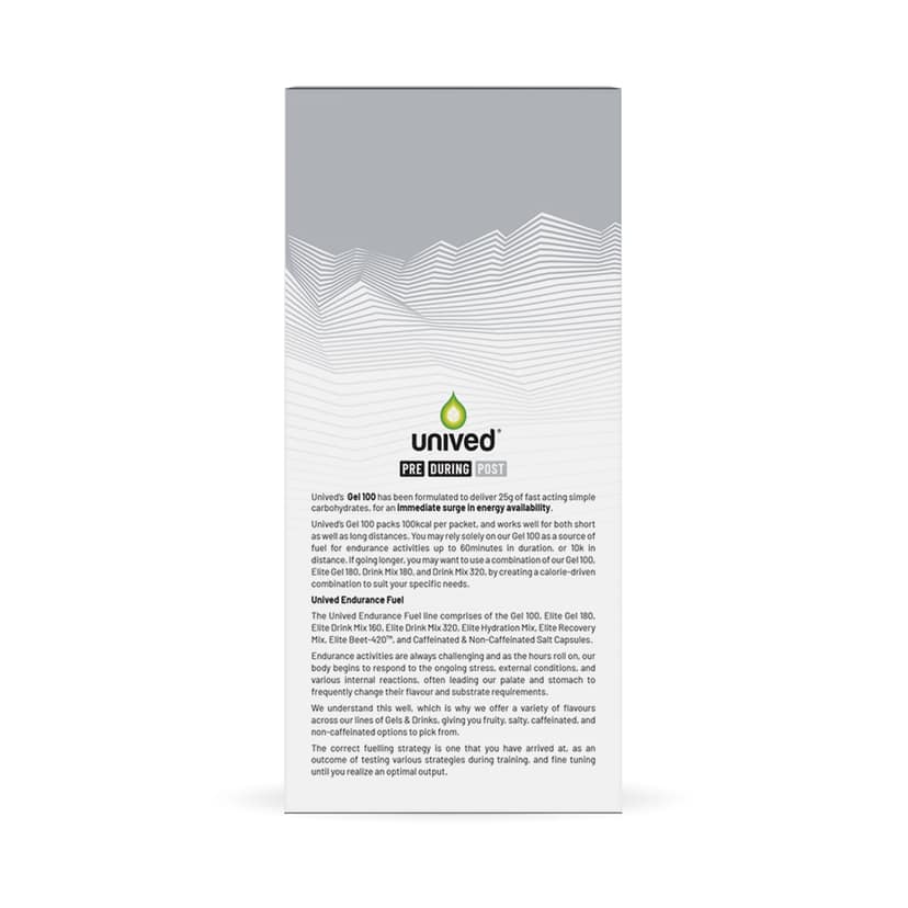 Unived Gel 100 for Fast Energy, Focus & Endurance Training Cocoa Choco view 2