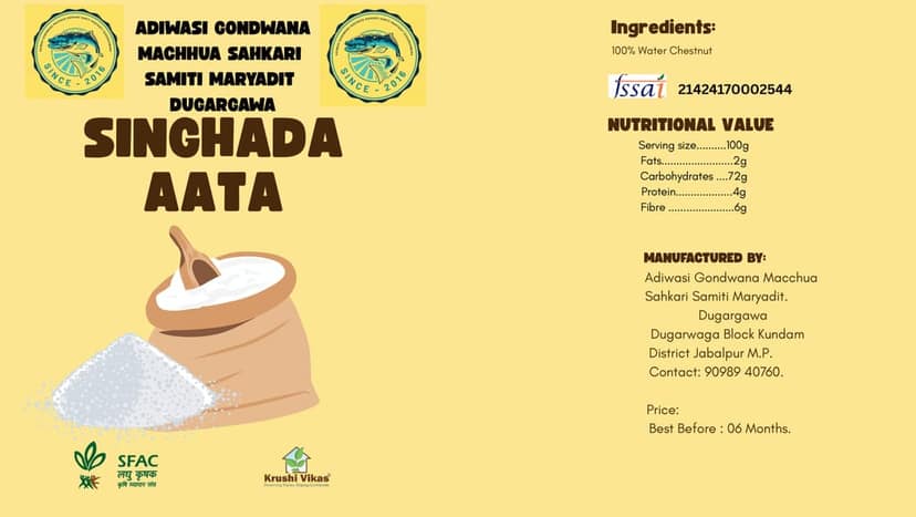 Sincghada Aata - 100% Water Chestnut
