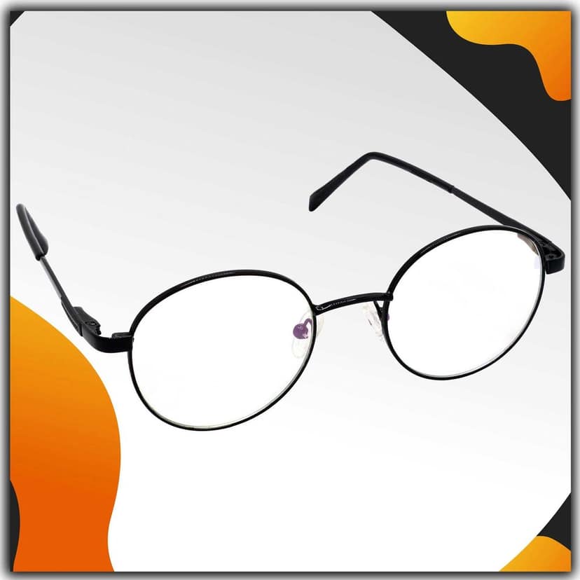 Hrinkar Metal Full Rim Oval Spectacles Frames for Men & Women - HFRM19011