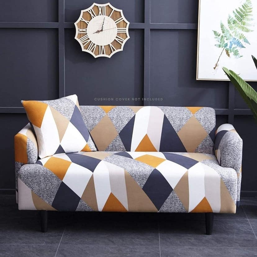 PENTHOOM Elastic Sofa Cover Fully Covered| Big Elasticity Sofa Cover with High-Density Fabric | Perfect Size Couch Cover Sofa Slip Cover-Upgraded Material