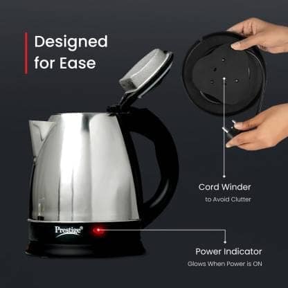 Prestige PKOSS Electric Kettle (1.5 L, Silver) view 2