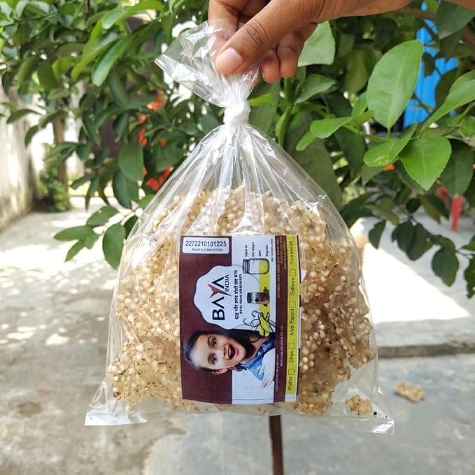 Baya India Homemade Sabudana Papad | In Sendha Namak (Rock Salt) | Fast (Vrat) Friendly | Handmade and Ready to Fry | No Soda or Ararot | 400 g view 2