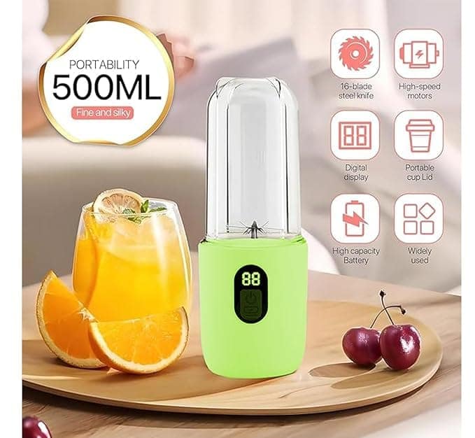 Portable Blender Electric Juicers Fruit Mixers USB Rechargeable view 2