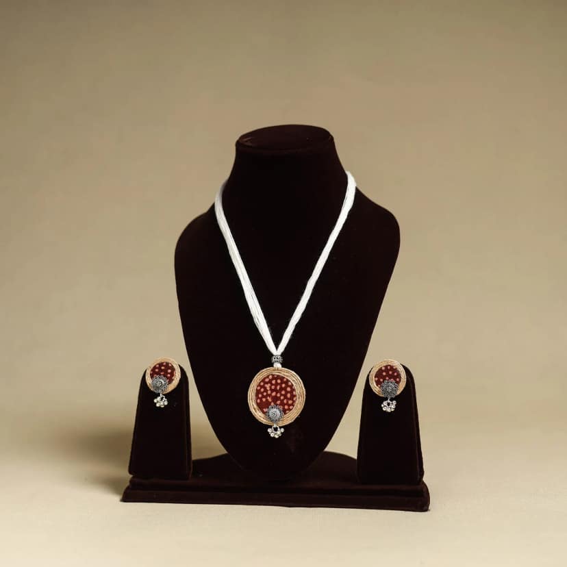 Multicolor - Handmade GS Jute Fabart Necklace