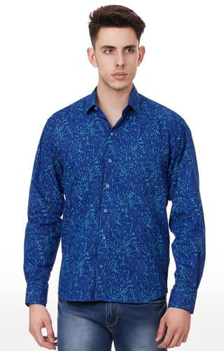 Tahvo Men Blue Shirt