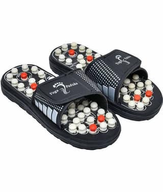 EASTERN CLUB Black Men's Massage Flip Flop