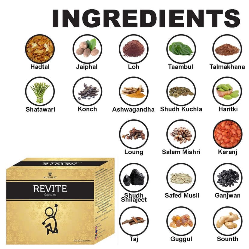 Nutriley Revite - General Wellness & Immunity Capsules (100 Capsules) view 2