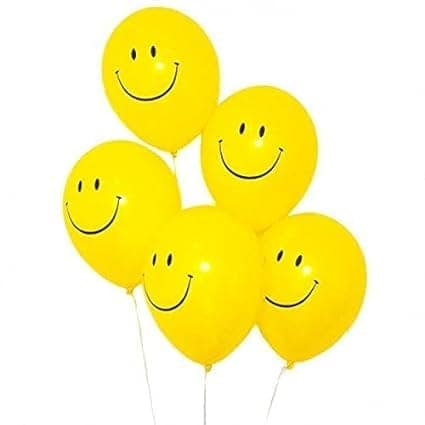 Crazy Sutra Smiley Balloons 50 pcs for Birthday / Anniversary Party Decoration view 2
