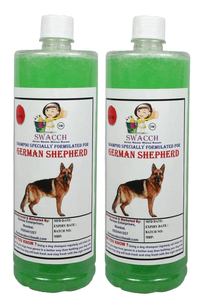 Swacch Shampoo Specially Formulated for German Shepherd (1 Litre) (Combo Pack of 2) Neem Alovera view 2