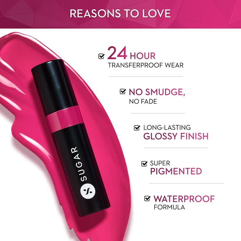 SUGAR Cosmetics Partner In Shine Transferproof Glossy Lipstick | Lasts upto 24hrs | Transferproof & Smudgeproof - 3ml - 02 Brick Bardo SUGAR Cosmetics Partner In Shine Transferproof Glossy Lipstick | Lasts upto 24hrs | Transferproof & Smudgeproof - 3ml - view 2