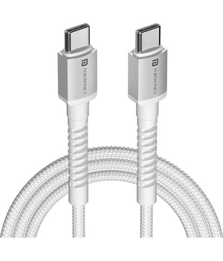 Portronics White 3A Type C Cable 2 Meter