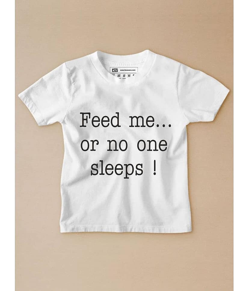 Be Awara Pack of 1 Boys Cotton T-Shirt ( White )
