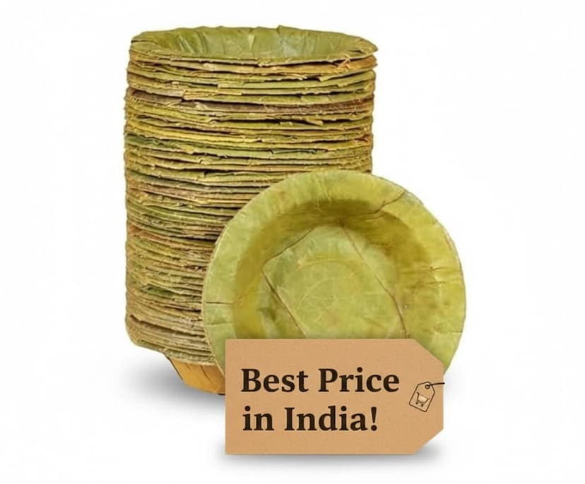 Eco-Friendly Natural Leaf Serving Bowl by Sedapatti Vayalaga Jeevidam - A bunch of 50 units view 2