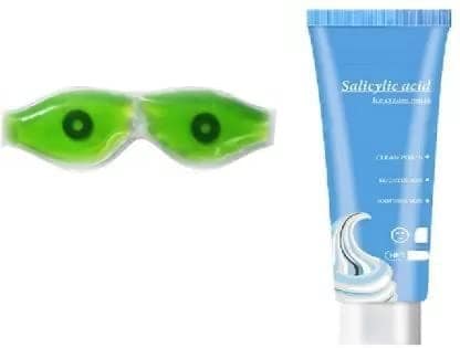 Elecsera Ice Cream Mask Acne Moisturizing Smear Mask Blackheads Remover Mask Cleansing & Shrinking Pores with Aloe Vera Eye Mask (2 Items in the set)