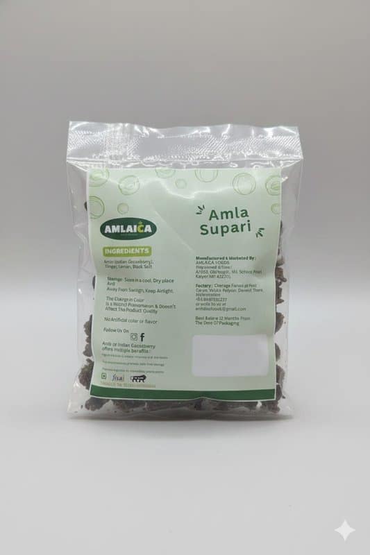 Amlaica Amla Supari (250g) | Rich Vitamin C & Digestive Aid | Natural Mouth Freshener view 2