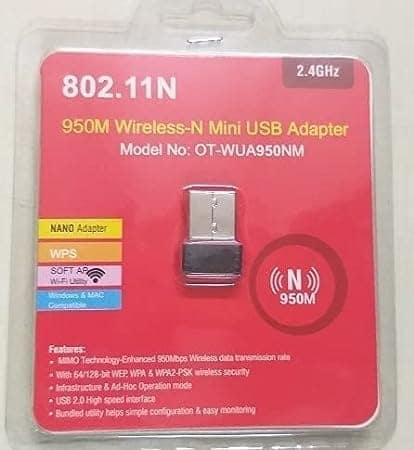 USB WiFi Adapter for PC, Nano Wireless Network for Desktop, Laptop and Notebook â€“ Mini WiFi Dongle view 2