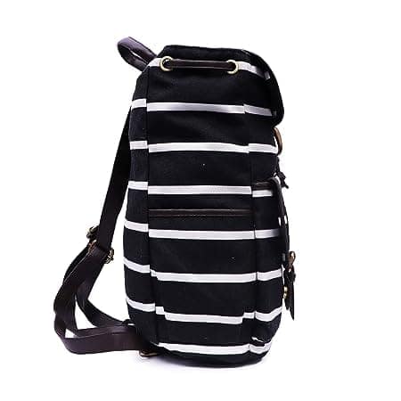 Lychee bags Canvas Backpack (Black Color) view 2