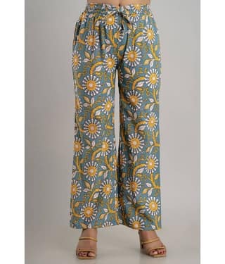 MAUKA - Multicolor Rayon Women's Palazzo ( Pack of 1 )