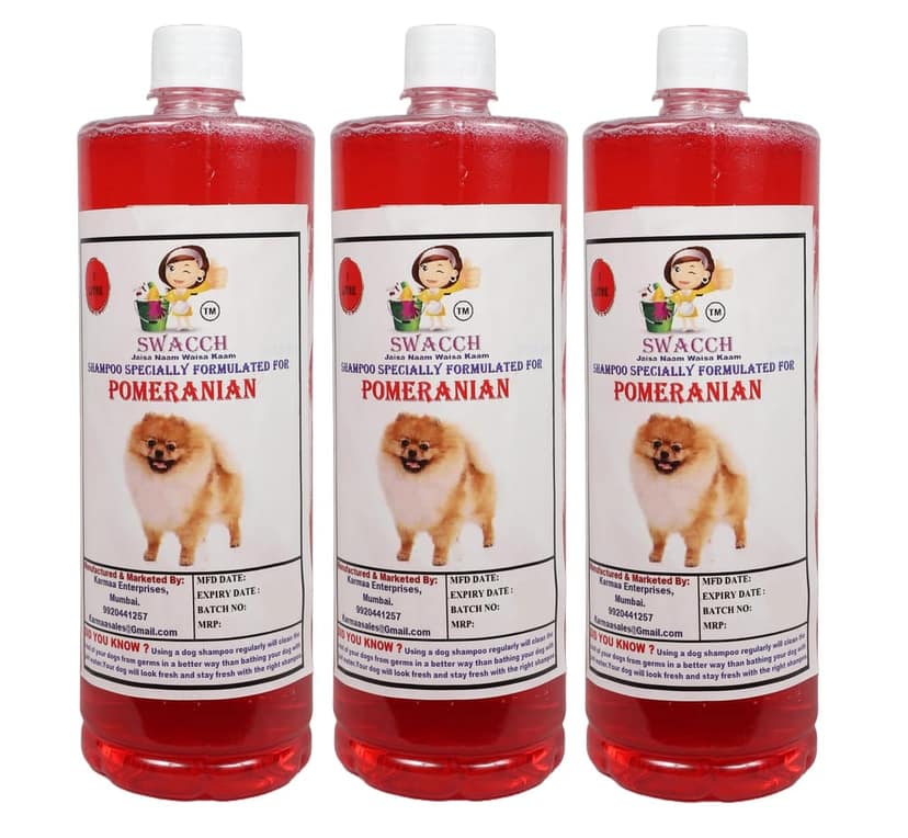 Swacch Shampoo Specially Formulated for Pomeranian (1 Litre) (Combo Pack of 3) Strawberry view 2