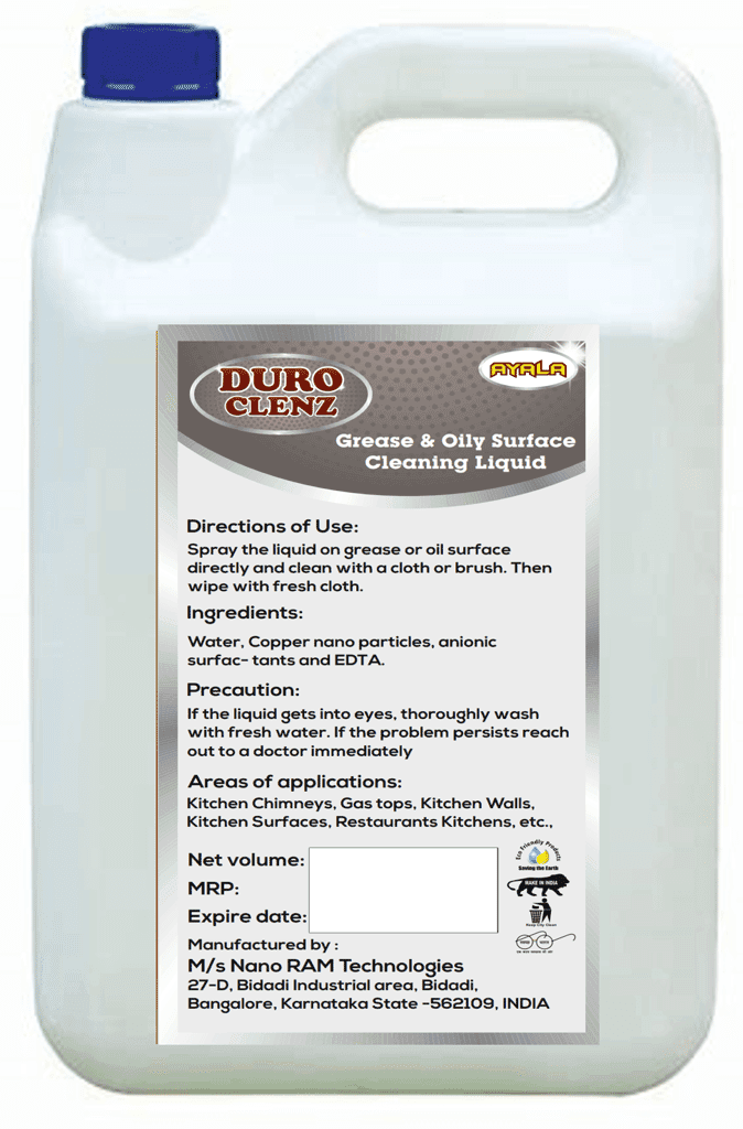 Chimney Cleaner (Duro Clenz- 5L-Citrus) | Chimney, Gas stove, Oven, Microwave oven cleaner | Suitable for All types of Greasy surfaces | Kills 99.9% Germs| Alcohol Free| Water based| No harsh chemicals view 2