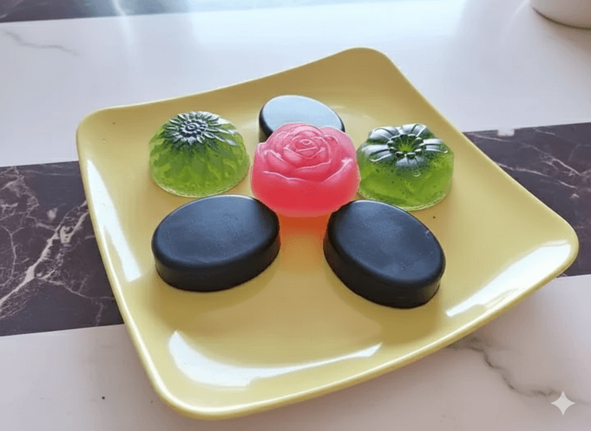 Laksh Herbal Products Rose + Charcoal + Neem Soap Combo – 3pcs Herbal Skincare Set view 2