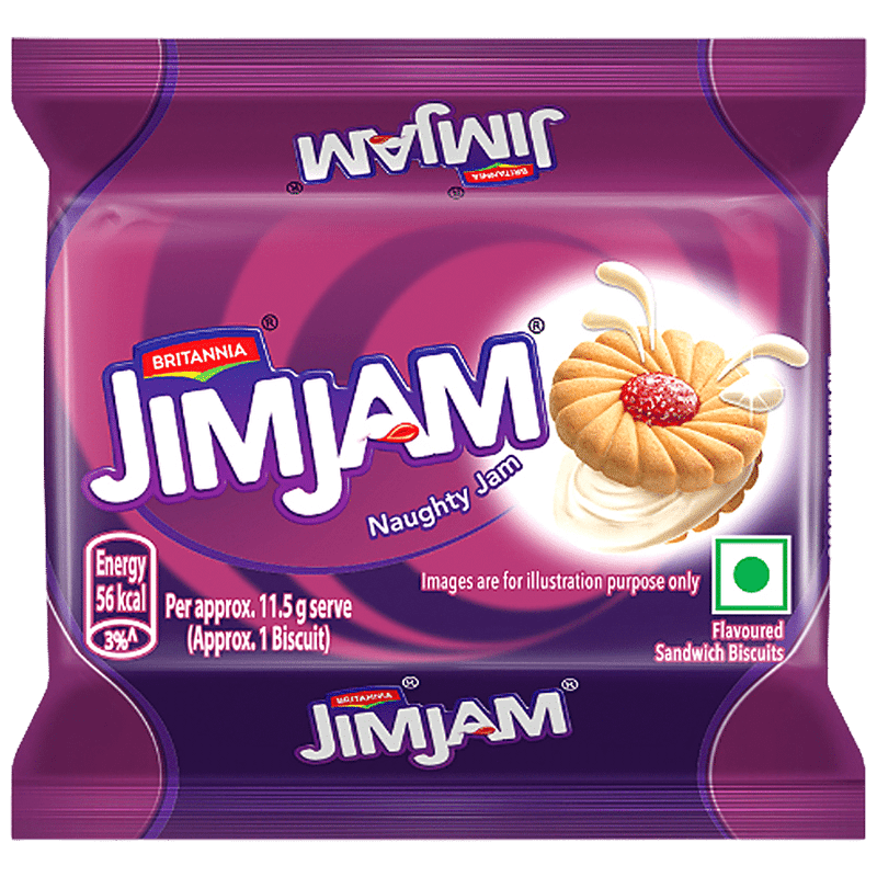 Britannia Jim Jam Biscuits, 138 gm view 2