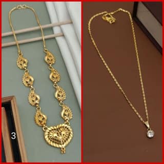 New High gold plated peacock designer neckless for girls and women's (RK_PN-3) & CHAIN-PENDANTS necklaces & chains (COMBO PACK OF 2 PIC)