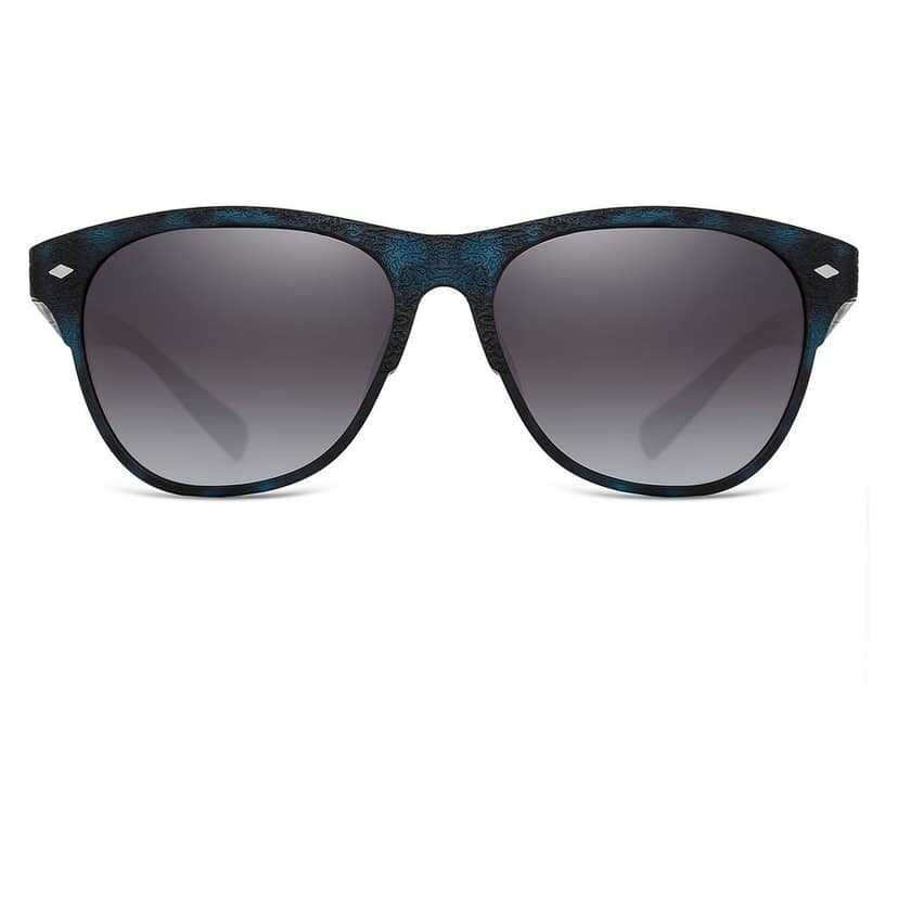 PARIM Polarized Unisex Wayfarer Sunglasses Blue Frame / Blue Lenses | SKU 1021 C1 view 2