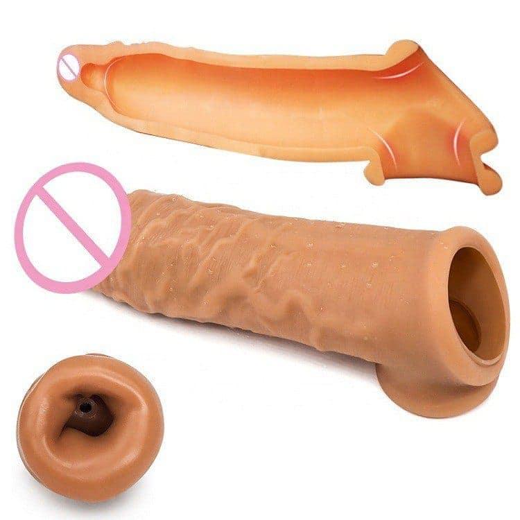 Infinity Love 6 inch Silicon Men Reusable Dragon Condom With Extra Length And Girth Extension